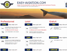 Tablet Screenshot of easy-aviation.com